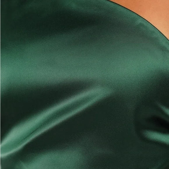 LULU’S ONE SHOULDER LACE UP MIDI DRESS  NWT - Picture 7 of 10